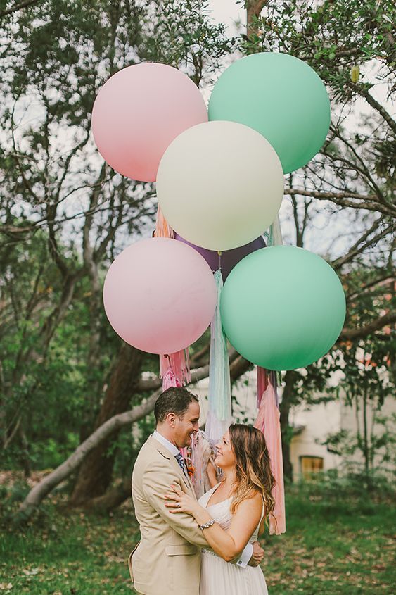Set de fotos decorado con globos
