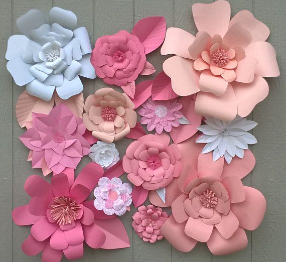 Ideas para decorar Baby Shower de niña con flores de papel