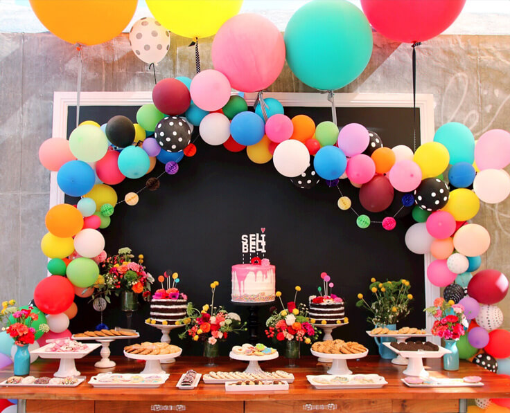 decoracion con globos para eventos