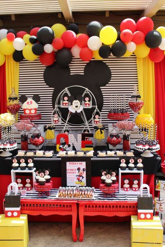 huevo Elemental Arte Fiesta infantil de Mickey Mouse -