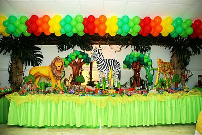 la selva cumpleaños decoración set 2 años cumpleaños infantil decoración de oro 2 lu... 2