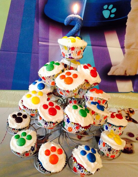 Cupcakes para Fiesta de Paw Patrol para niño
