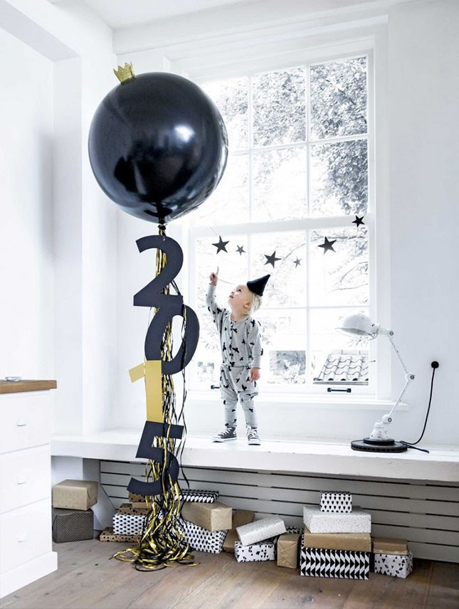 Ideas para decorar con globos año nuevo