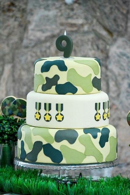  Decoración militar para cumpleaños -