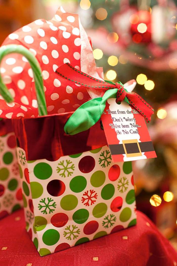 Ideas para decorar bolsa de dulces | Dulceros navideños