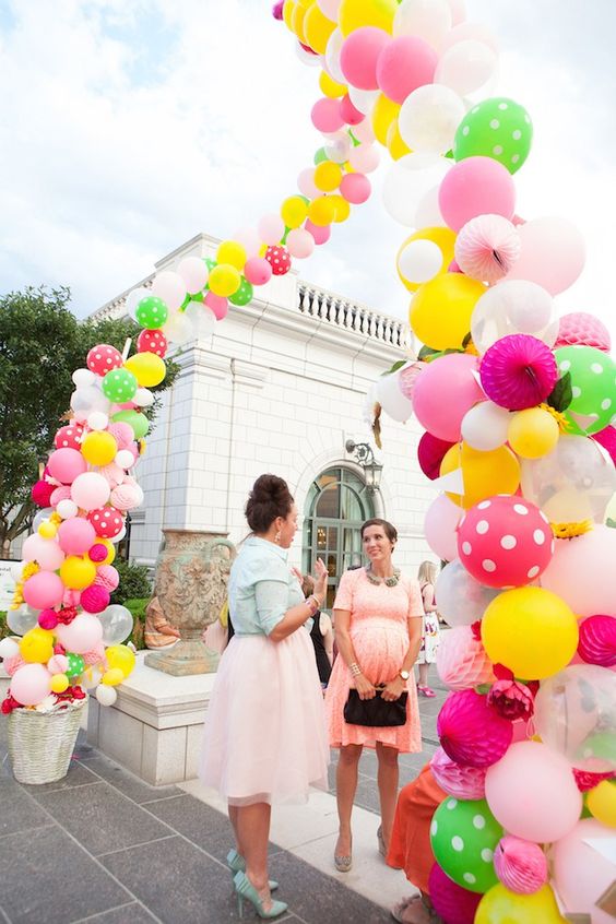 arco de globos para la entrada a una fiesta de nina (1)