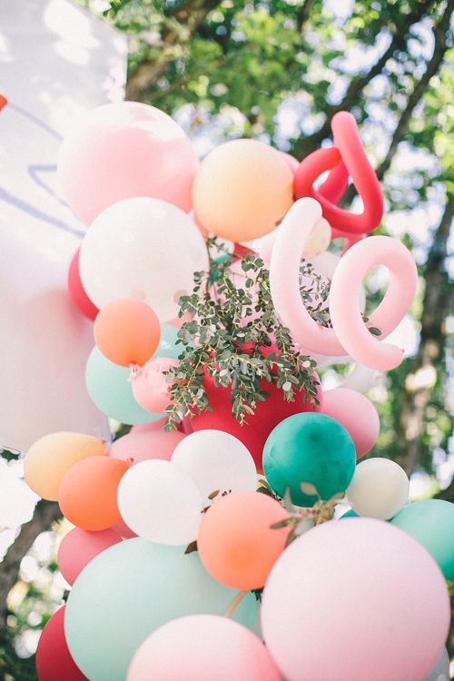 arco de globos para la entrada a una fiesta de nina (1)