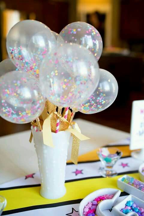 centro de mesa con globos para fiesta unicornio (2)