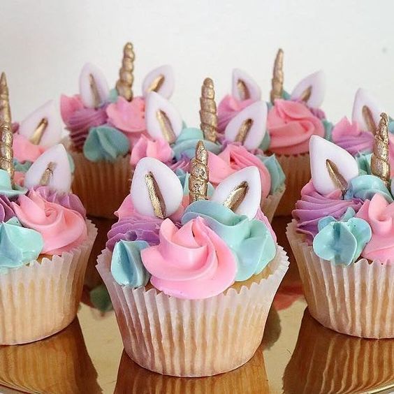 cup cake de unicornio