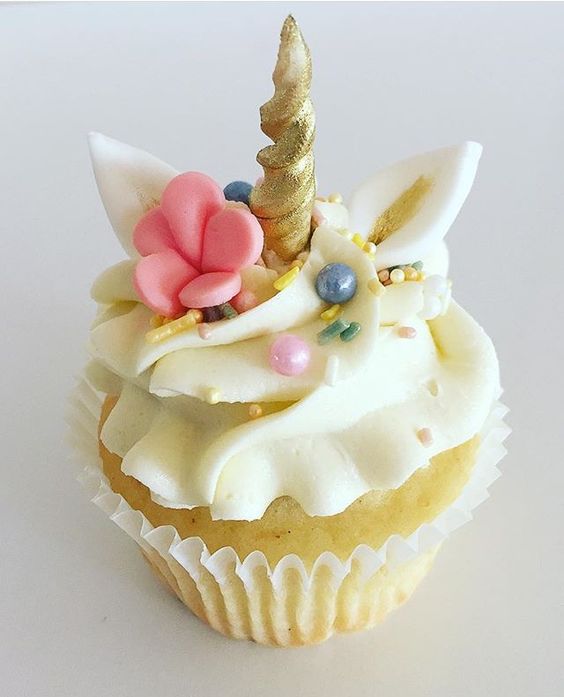 cup cake de unicornio