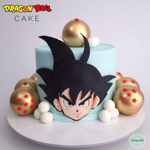 diseño de pastel de goku