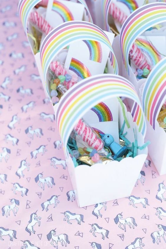 dulceros para fiesta de unicornio
