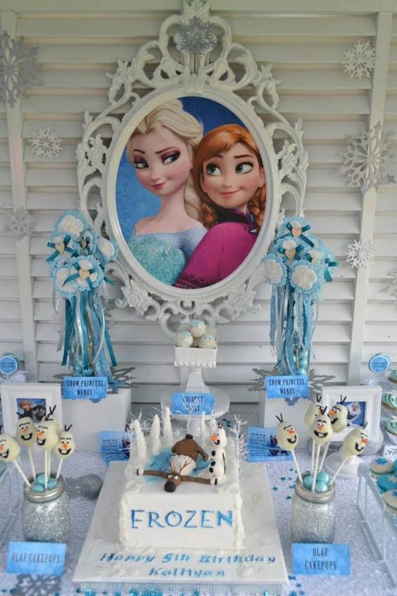  Fiesta temática de Frozen con la mejor decoración e ideas originales