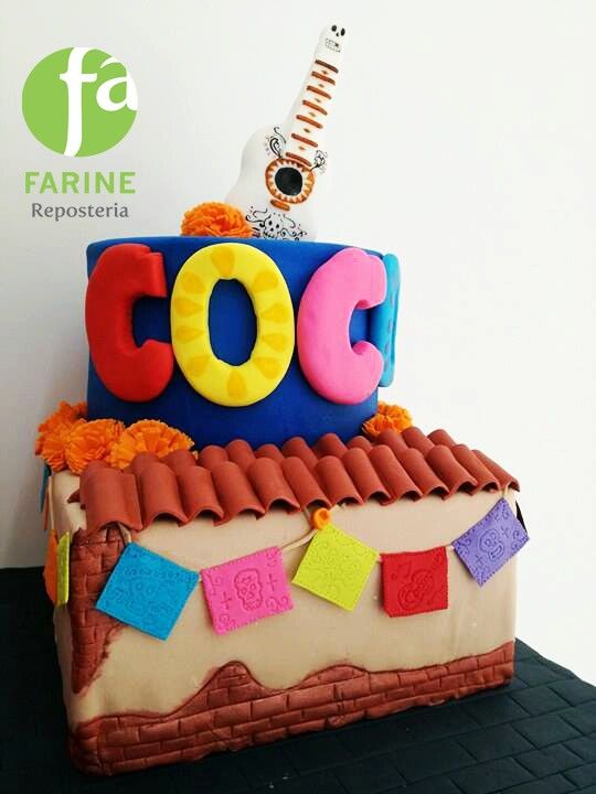 Pasteles para fiesta de Coco Pixar Disney