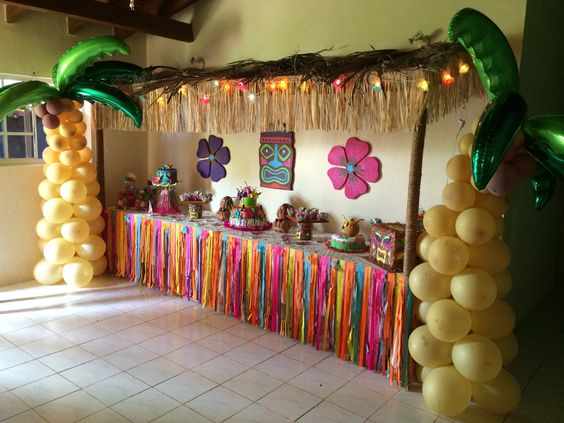 mesa de postres de stitch, mesa principal de stitch, decora…  Temas de  fiesta de cumpleaños, Decoraciones de cumpleaños para hombres, Decoraciones  de fiesta luau