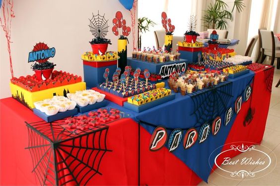 decoracion de spiderman para fiestas (2)