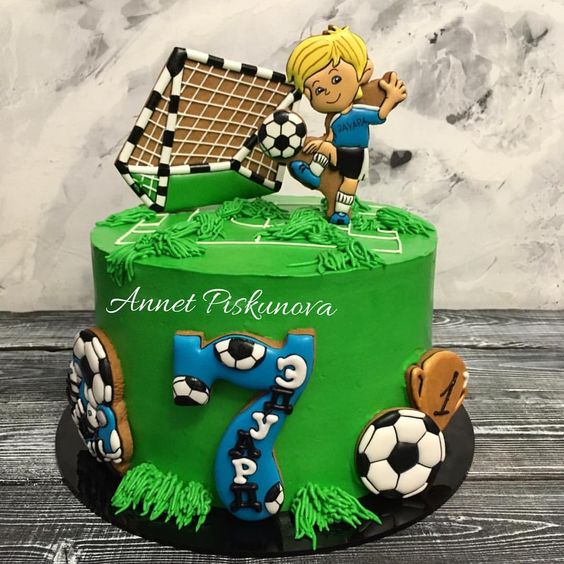 diseños de pasteles para fiesta futbol