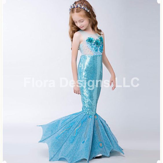 disfraces de mermaid para fiestas infantiles (2)