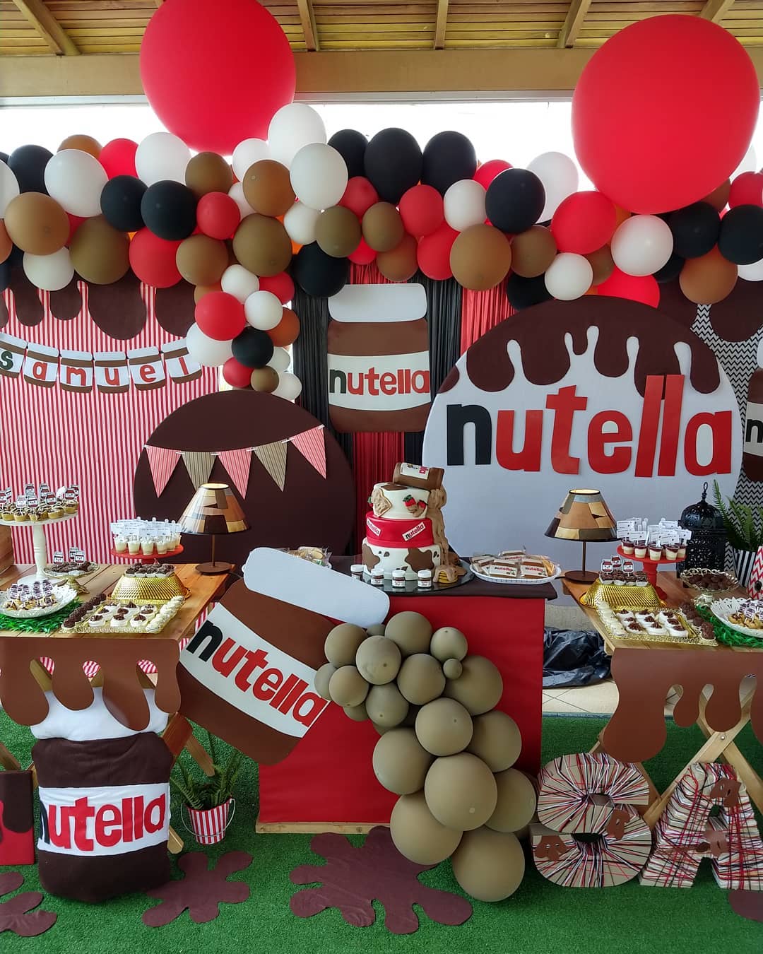 Decoración de Fiesta temática de nutella