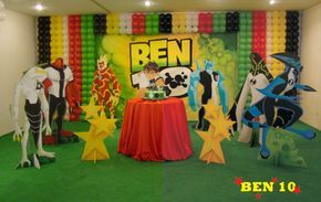 Decoración para fiestas de cumpleaños de Ben 10
