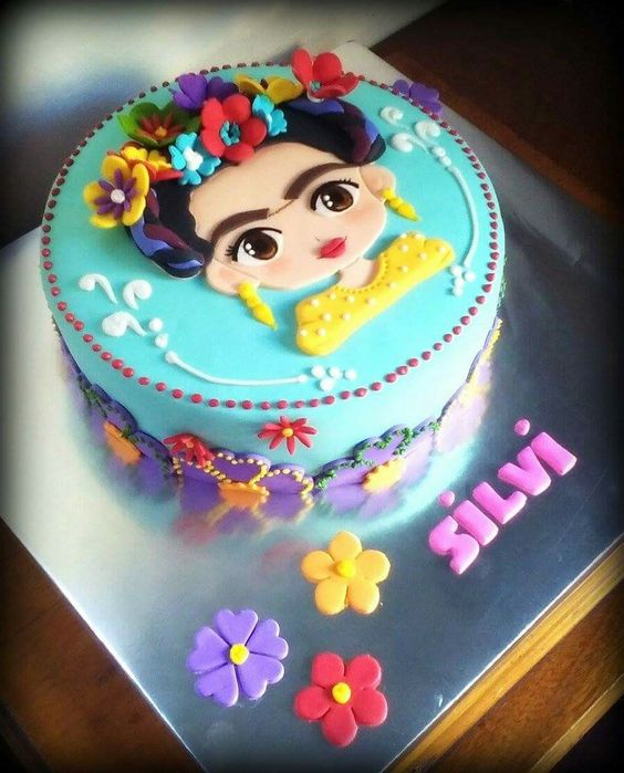Diseños de pasteles para fiesta temática de Frida Kahlo