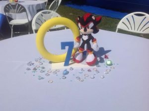 Decoración para fiesta de Sonic