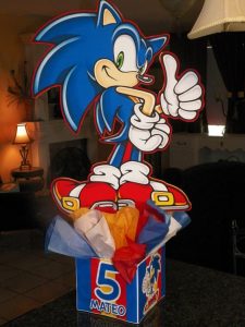 Decoración para fiesta de Sonic
