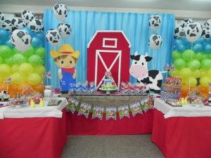 Decoración de la granja de Zenon para cumpleaños