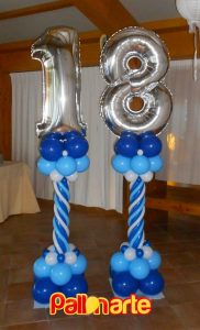 decoracion con globos para 18 anos