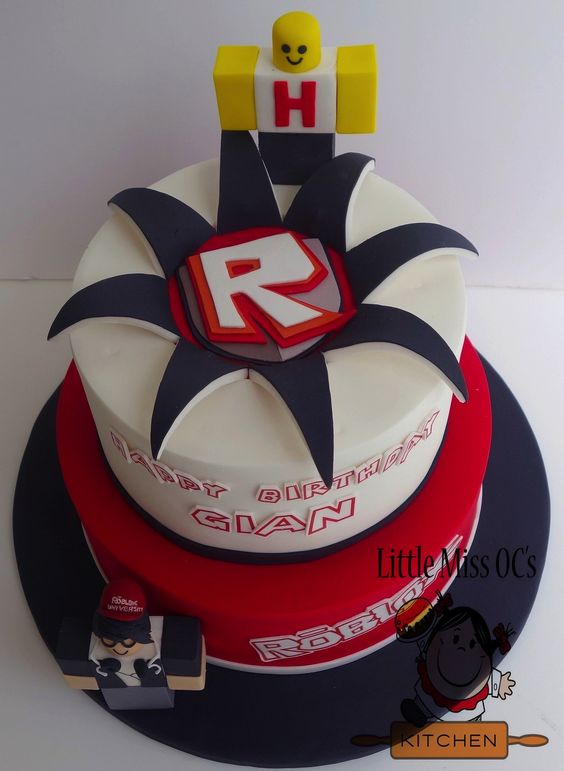Fiesta De Roblox Para Ninos Decoracion - cumpleaños torta roblox niña