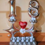 ideas para decorar con globos un cumpleanos numero 18