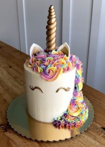 pastel sencillo para fiesta de unicornio (4)