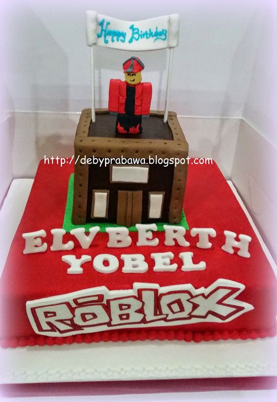 Fiesta De Roblox Para Ninos Decoracion - torta roblox para niña