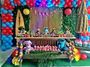 Decoración de lilo & stitch para fiestas infantiles