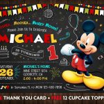 Invitaciones de mickey mouse