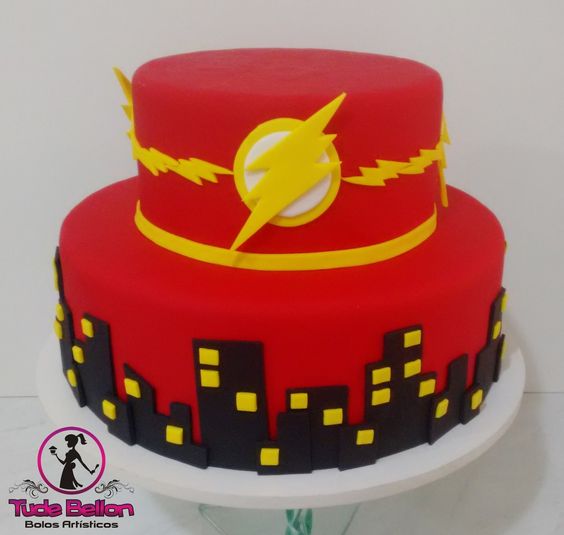 Diseños de pasteles con tema de flash2 - Decoracion de Fiestas