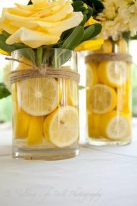 centros de mesa para fiesta de limones