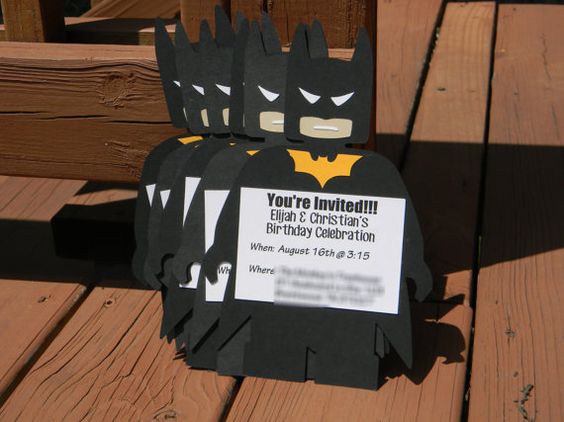 Invitaciones de batman
